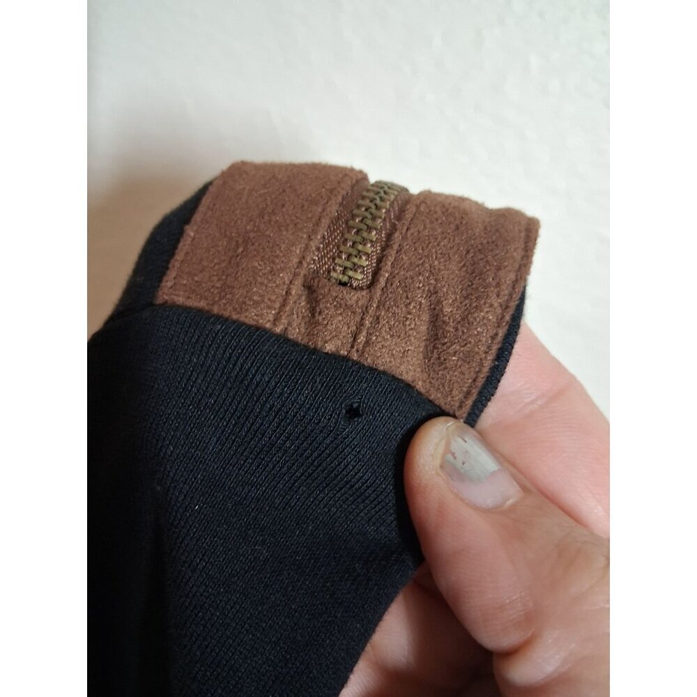 LRL Lauren Ralph Lauren T-Shirt Rustic Western Leather Elbow Pads Top Sz Large - Picture 7 of 7
